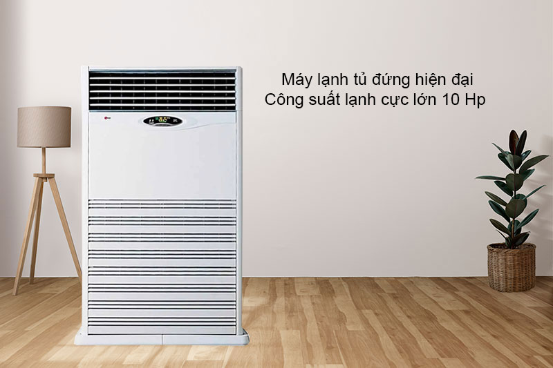 Máy lạnh tủ đứng thiết kế đặt ngay xuống sàn nhà