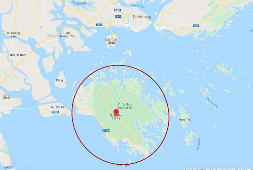 Bản đồ Du lịch đảo Cát Bà vớ hành trình xuất phát từ Hạ Long