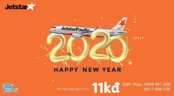 Mừng Năm Mới- Rinh ngay vé máy bay Jetstar chỉ từ 11,000 đồng