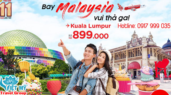 AirAsia khuyáº¿n mÃ£i Äi Malaysia giÃ¡ vÃ© chá» tá»« 899k