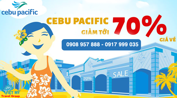Cebu Pacific giảm đến 70% giá vé máy bay trên chuyến bay quốc tế