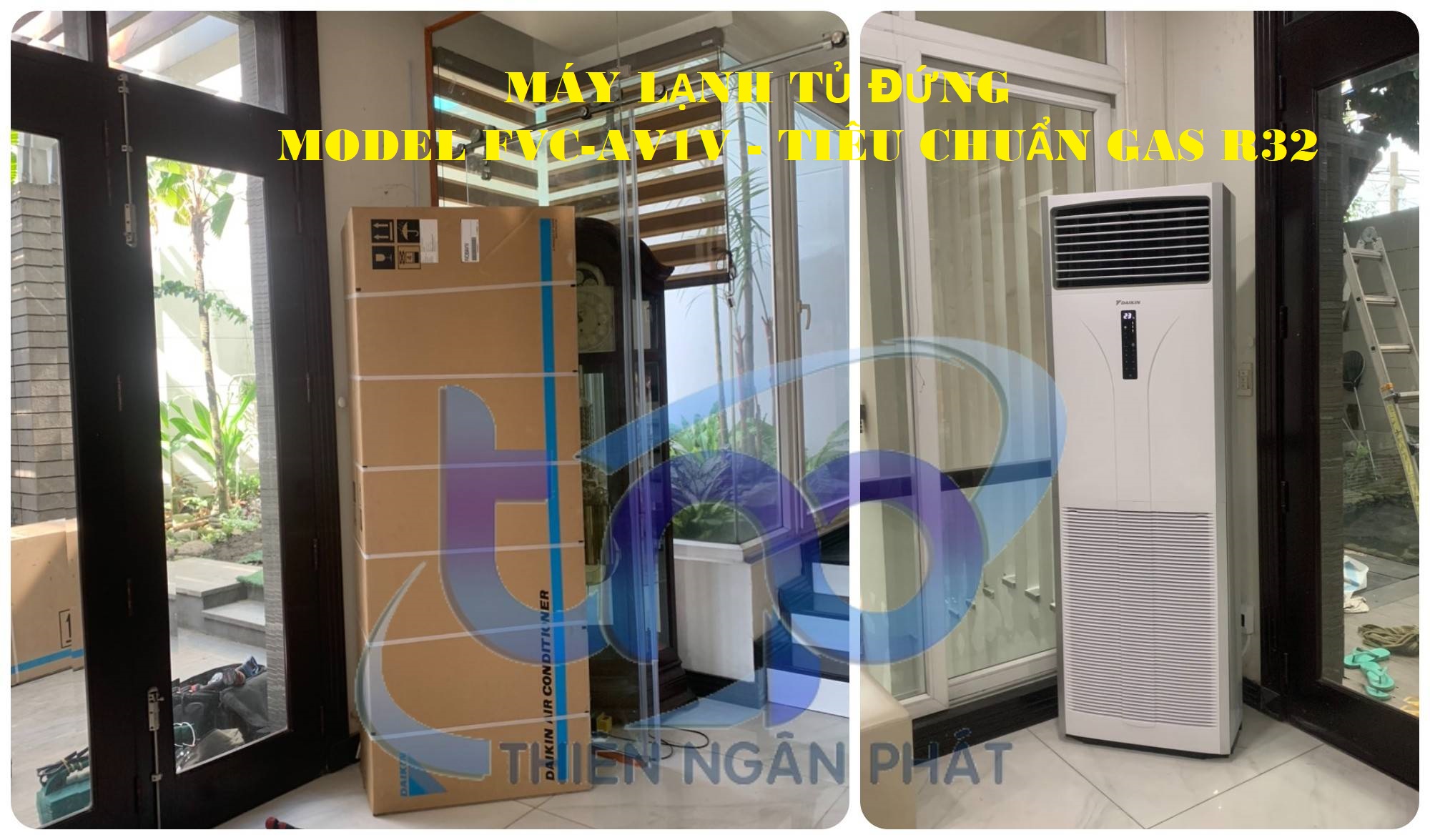 Hình ảnh máy lạnh tủ đứng FVC-AV1V tiêu chuẩn gas R32